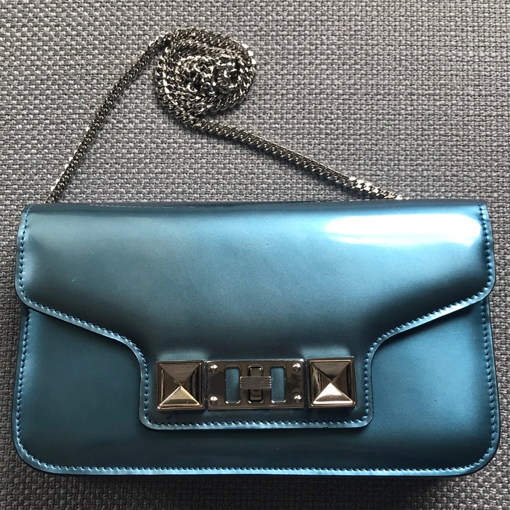 Proenza Schouler PS11 WOC metallic blue (ocean)